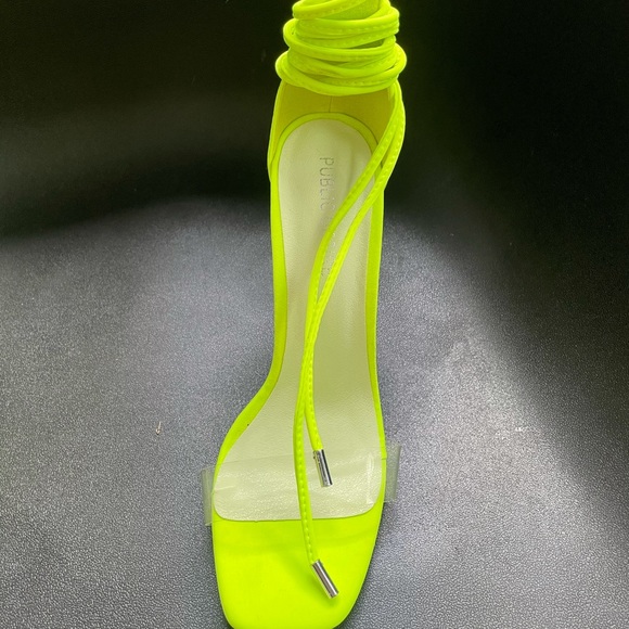 Tie Leg Neon Stiletto - Picture 4 of 7